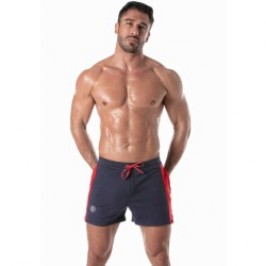 Short of the brand TOF PARIS - Football Shorts Tof Paris - Navy Blue - Ref : TOF272BM