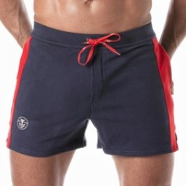 Short of the brand TOF PARIS - Football Shorts Tof Paris - Navy Blue - Ref : TOF272BM