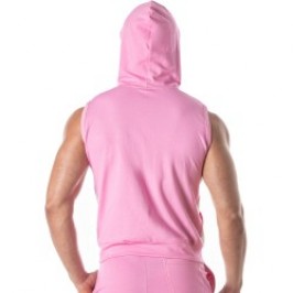 Giacca del marchio TOF PARIS - Felpa con cappuccio zip Tof Paris - Rosa - Ref : TOF273P