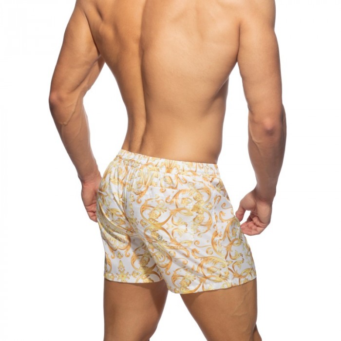 Short de bain de la marque ADDICTED - Short de bain Versailles - blanc - Ref : ADS205 C01