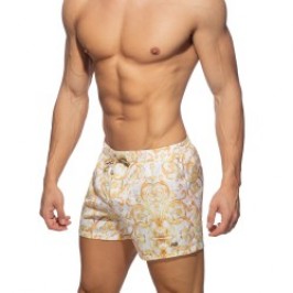 Bath Shorts of the brand ADDICTED - Versailles - white swim shorts - Ref : ADS205 C01