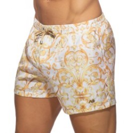 Shorts de baño de la marca ADDICTED - Pantalones cortos de baño blanc de Versailles - Ref : ADS205 C01