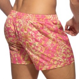 T-Shirt Made In France of the brand ADDICTED - Versailles - pink swim shorts - Ref : ADS205 C05