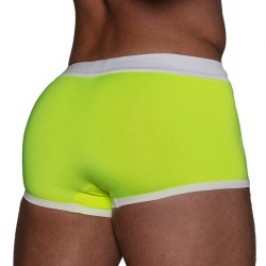 Calzoncillos Boxer, baño Shorty de la marca TOF PARIS - Boxer de baño de cintura baja Neon Tof Paris - Amarillo neón - Ref : TOF