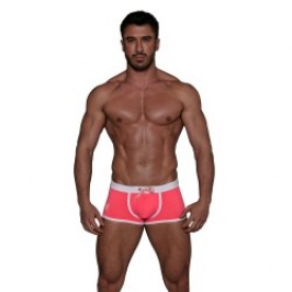 Calzoncillos Boxer, baño Shorty de la marca TOF PARIS - Boxer de baño de cintura baja Neon Tof Paris - Rosa neón - Ref : TOF268P