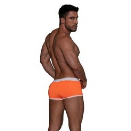 Boxer corti, bagno Shorty del marchio TOF PARIS - Boxer da bagno a vita bassa Neon Tof Paris - Arancione fluo - Ref : TOF268O