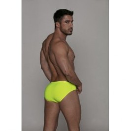 Slip de bain de la marque TOF PARIS - Mini Slip de bain Neon Tof Paris - Jaune fluo - Ref : TOF269JF