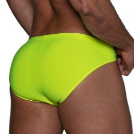 Slip de bain de la marque TOF PARIS - Mini Slip de bain Neon Tof Paris - Jaune fluo - Ref : TOF269JF