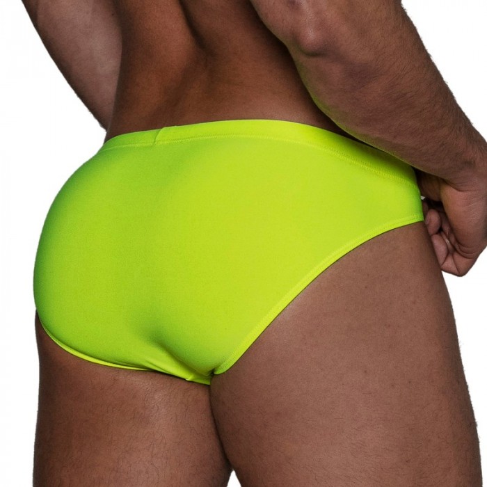 Slip de bain de la marque TOF PARIS - Mini Slip de bain Neon Tof Paris - Jaune fluo - Ref : TOF269JF