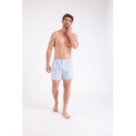 Underpants of the brand EMINENCE - Men s floating underpants Eminence plaid - blue - Ref : 5073 2825