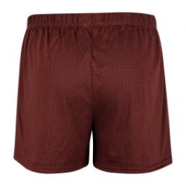 Underpants of the brand EMINENCE - Men s floating underpants Mercerized cotton chain patterne Eminence - burgundy - Ref : 5E54 2