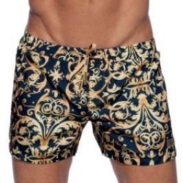 Shorts de baño de la marca ADDICTED - Pantalones cortos de baño azul marino de Versailles - Ref : ADS205 C09