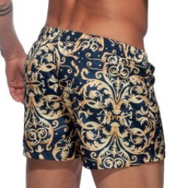 Shorts de baño de la marca ADDICTED - Pantalones cortos de baño azul marino de Versailles - Ref : ADS205 C09