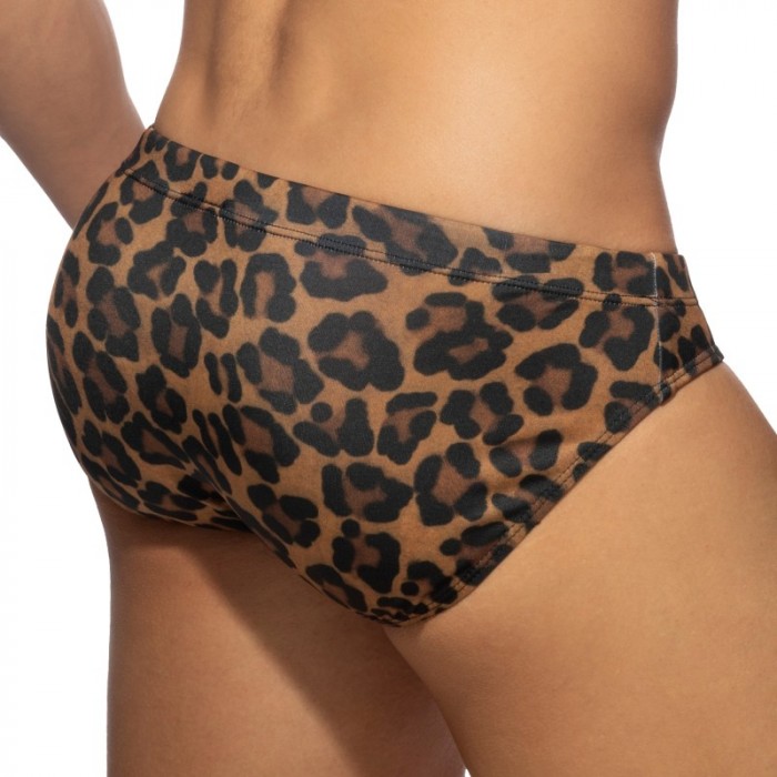 Bagno breve del marchio ADDICTED - Costume da bagno leopardato - Ref : ADS314 C13