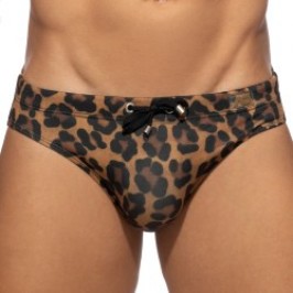 Bagno breve del marchio ADDICTED - Costume da bagno leopardato - Ref : ADS314 C13