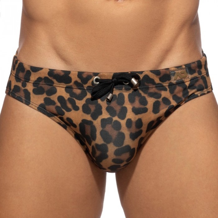 Bagno breve del marchio ADDICTED - Costume da bagno leopardato - Ref : ADS314 C13