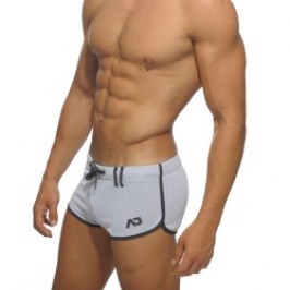 Short of the brand ADDICTED - Loop-mesh shorts - white - Ref : AD358 C01
