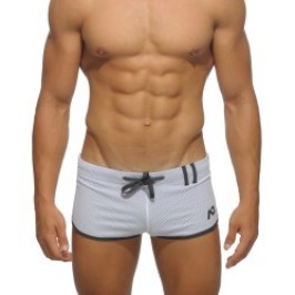 Short of the brand ADDICTED - Loop-mesh shorts - white - Ref : AD358 C01