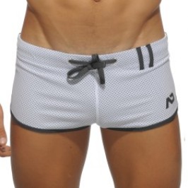 Short de la marque ADDICTED - Short Loop-mesh - blanc - Ref : AD358 C01