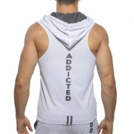 Jacke der Marke ADDICTED - Sleeveless loop-mesh hoody - weiss - Ref : AD355 C01