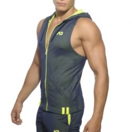 Veste de la marque ADDICTED - Sleeveless loop-mesh hoody - marine - Ref : AD355 C09