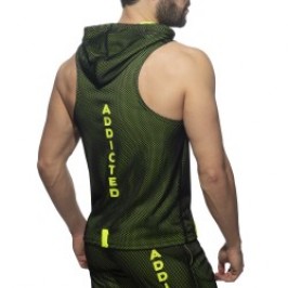 Jacket of the brand ADDICTED - Sleeveless loop-mesh hoody - black - Ref : AD355 C10