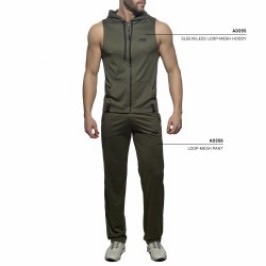 Jacke der Marke ADDICTED - Sleeveless loop-mesh hoody - khaki - Ref : AD355 C12