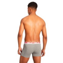 Boxer shorts, Shorty of the brand PUMA - Set of 2 boxers Multi logo PUMA - grey and red - Ref : 701219366 004