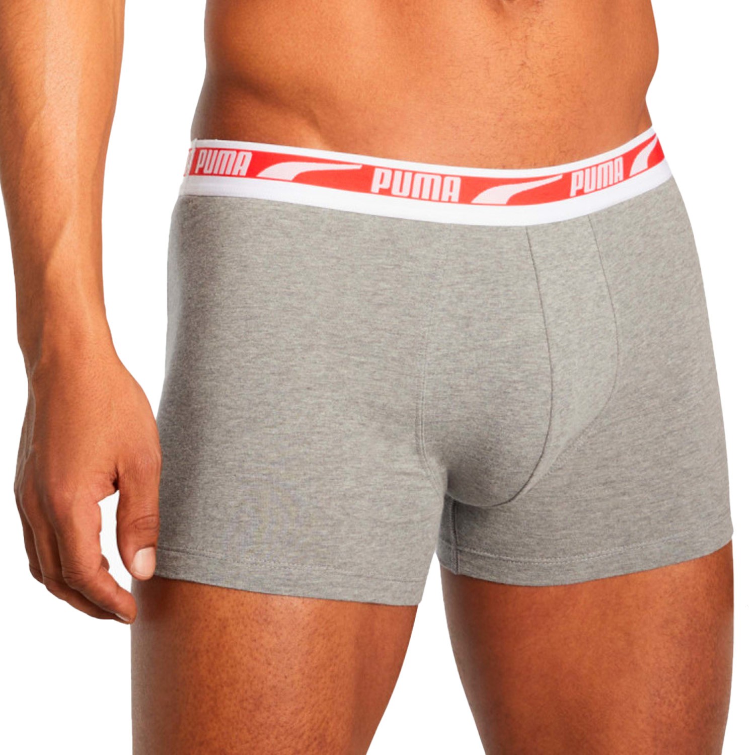 Set of 2 boxers Multi logo PUMA - grey and red: Packs for man