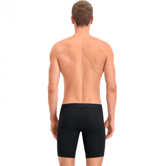 Boxershorts, Shorty der Marke PUMA - PUMA Microfiber Long Sports Boxer (2er-Set) - schwarz - Ref : 701210963 001