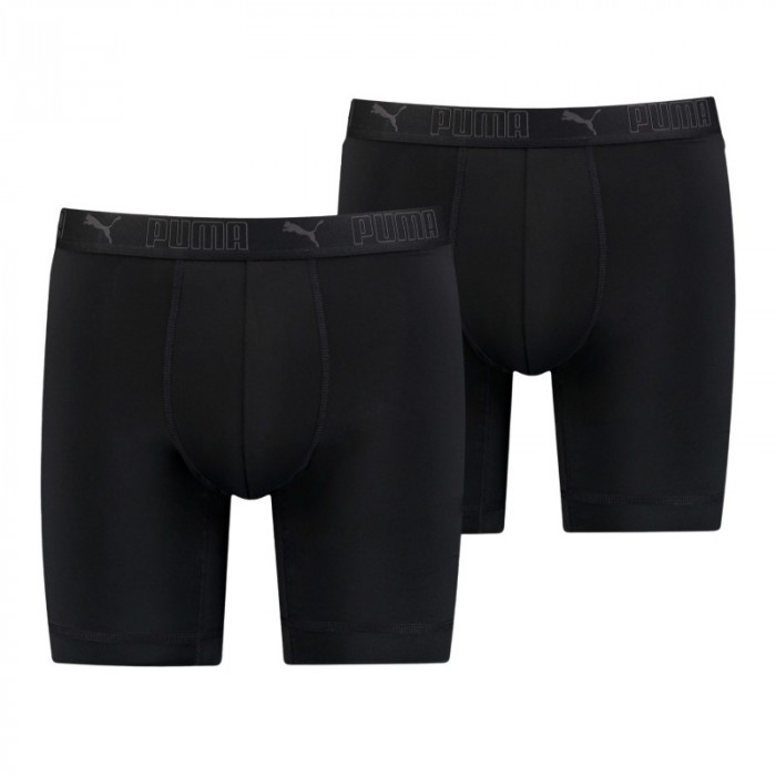 Boxer shorts, Shorty of the brand PUMA - PUMA Microfiber Long Sports Boxer (set of 2) - black - Ref : 701210963 001