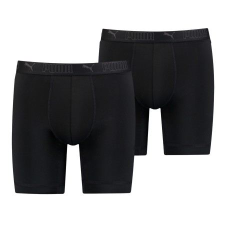 PUMA Microfiber Long Sports Boxer (2er-Set) - schwarz