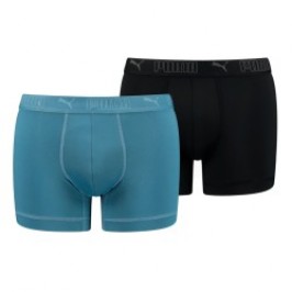 Shorts Boxer, Shorty de la marca PUMA - Set de 2 boxers deportivos de microfibra PUMA - azul y negro - Ref : 701210961 008