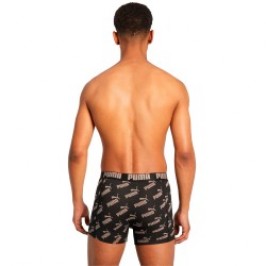Boxershorts, Shorty der Marke PUMA - Set mit 2 Boxershorts All-Over-Print Logo - schwarz - Ref : 100001512 009