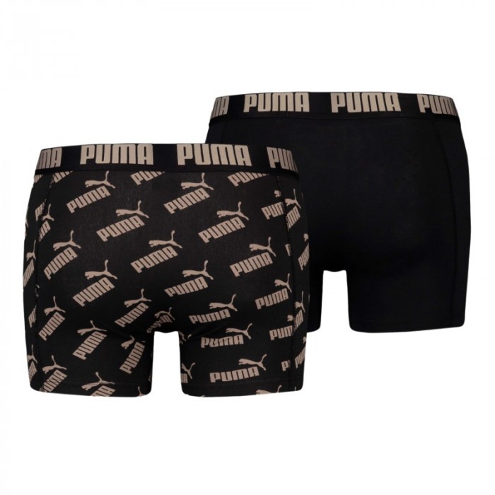 Boxershorts, Shorty der Marke PUMA - Set mit 2 Boxershorts All-Over-Print Logo - schwarz - Ref : 100001512 009