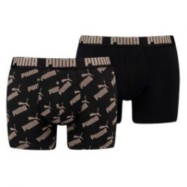 Boxer shorts, Shorty of the brand PUMA - Set of 2 boxers All-Over-Print Logo - black - Ref : 100001512 009
