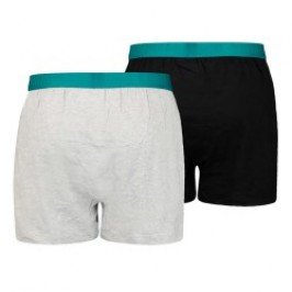 Underpants of the brand PUMA - Pack of 2 PUMA loose fit jersey boxer shorts - grey and black - Ref : 701221418 002