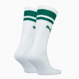 Socks of the brand PUMA - Set of 2 pairs of low socks with traditional green stripe PUMA - white - Ref : 100000950 015