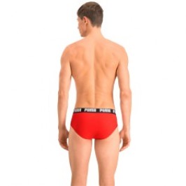 Brief of the brand PUMA - Set of 2 basic PUMA briefs - black and red - Ref : 521030001 005