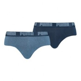 Slip der Marke PUMA - PUMA Basic Slips 2er Set - Jeansblau - Ref : 521030001 006