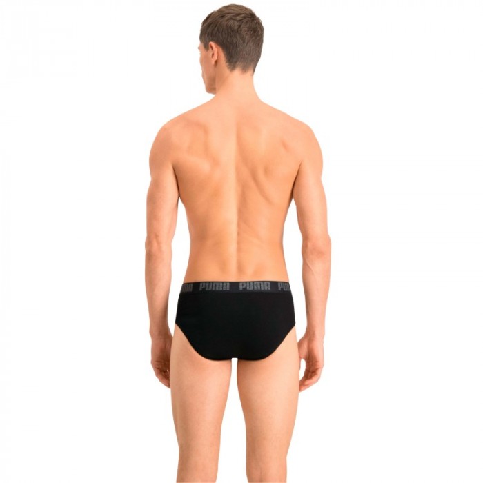 Brief of the brand PUMA - Set of 2 basic PUMA briefs - black - Ref : 521030001 230