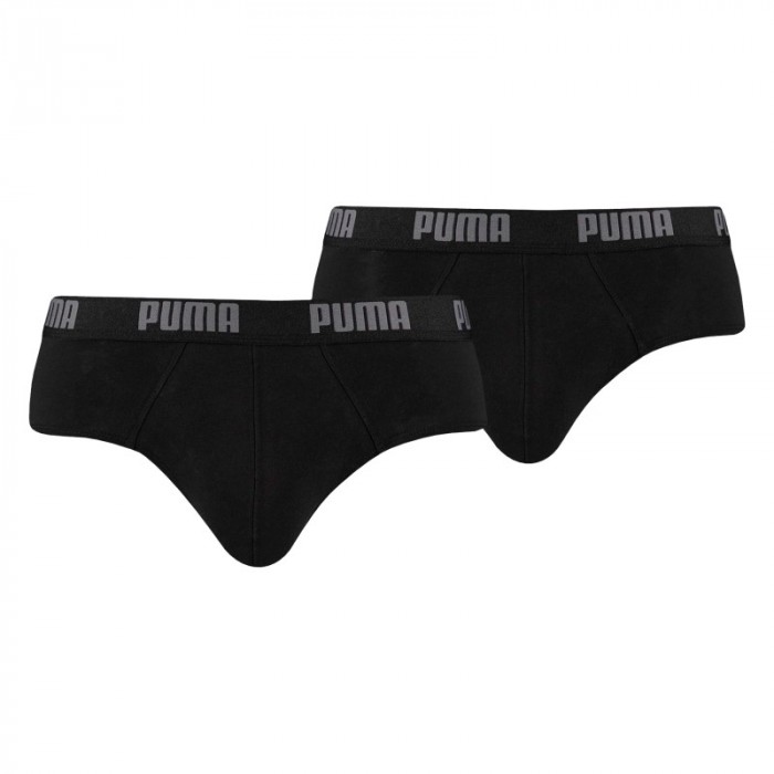 Slip, Tanga de la marque PUMA - Lot de 2 slips basiques PUMA - noir - Ref : 521030001 230