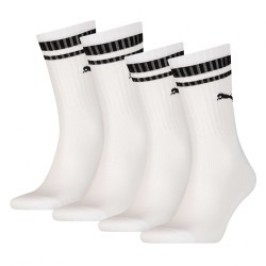 Chaussettes & socquettes de la marque PUMA - Lot de 2 paires de chaussettes basses avec rayure noire traditionnelle PUMA - blanc