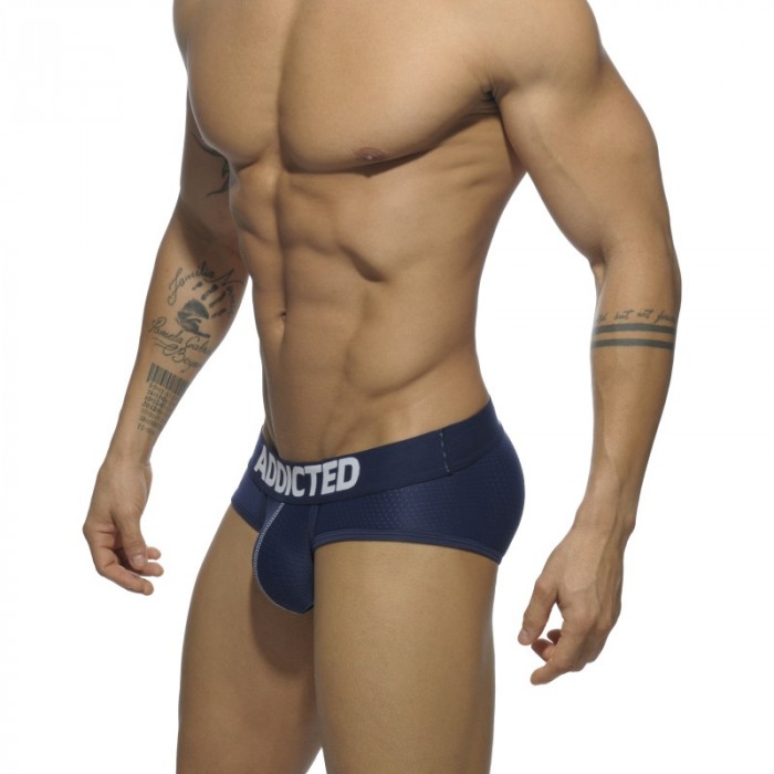 Jock strap de la marque ADDICTED - Lot de 3 slips Mesh Push up - Ref : AD475P C3COL 