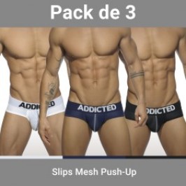 Lot de 3 slips Mesh Push up