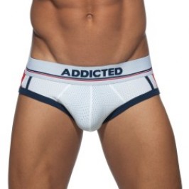 Slip der Marke ADDICTED - Sport mesh brief - Weiß - Ref : AD738 C01