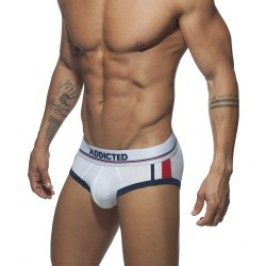 Slip der Marke ADDICTED - Sport mesh brief - Weiß - Ref : AD738 C01