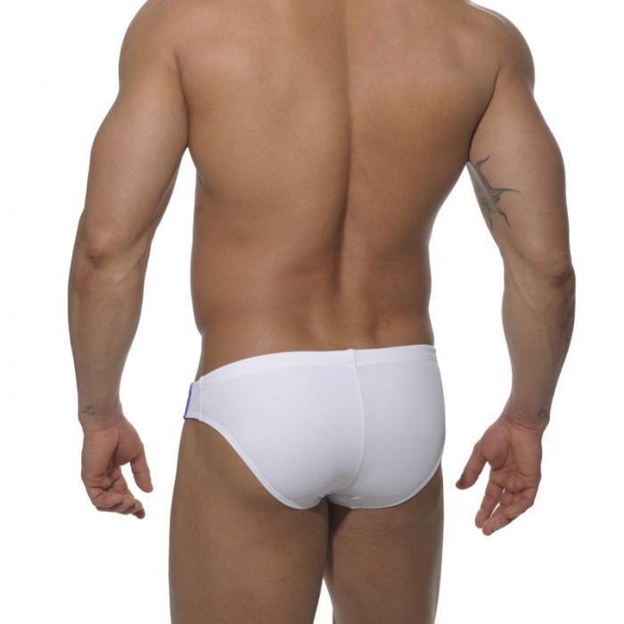 Bagno breve del marchio ADDICTED - Costume da bagno sportivo - bianco - Ref : ADS005 C01