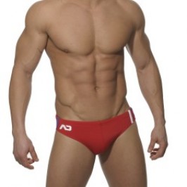 Slip de bain de la marque ADDICTED - Slip de bain sport - rouge - Ref : ADS005 C06