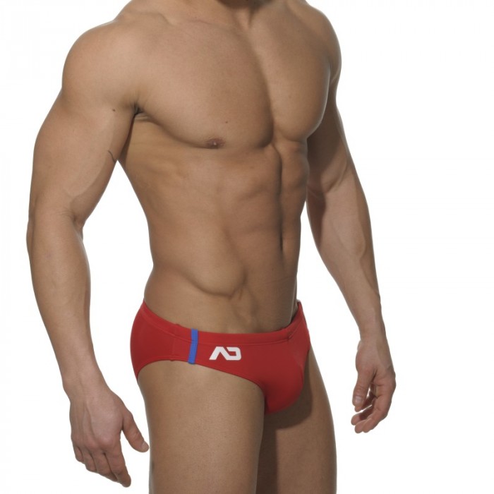 Bagno breve del marchio ADDICTED - Costume da bagno sportivo - rosso - Ref : ADS005 C06